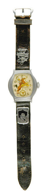 RARE "TOM MIX WATCH" LEATHER BAND VARIETY.