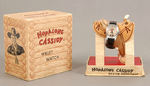 HOPALONG CASSIDY WRIST WATCH ON SADDLE IN DISPLAY BOX.