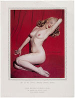 MARILYN MONROE "GOLDEN DREAMS" NUDE PIN-UP CALENDAR PAIR.