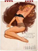 MARILYN MONROE "GOLDEN DREAMS" NUDE PIN-UP CALENDAR PAIR.