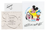 MICKEY MOUSE, DONALD DUCK & GOOFY "THREE CHARACTER LOGO" DISNEY MGM STUDIO WATCH LOT.