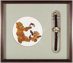 "BROTHER BEAR" WATCH & ORIGINAL ART FRAMED DISPLAY.