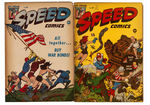 "SPEED COMICS" PAIR.