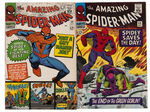 "THE AMAZING SPIDER-MAN" CLASSIC COMIC LOT OF NINE.