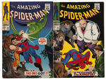 "THE AMAZING SPIDER-MAN" CLASSIC COMIC LOT OF NINE.