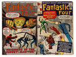 FANTASTIC FOUR LOT OF 16 EARLY COMICS.