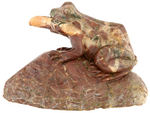 OREGON OPAL CARVED FROG & WORM STATUARY.