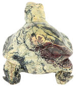 SERPENTINE CARVED TORTOISE STATUARY.