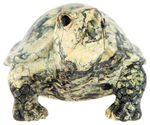 SERPENTINE CARVED TORTOISE STATUARY.