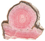 RHODOCHROSITE SLICED MINERAL SPECIMEN.