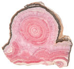 RHODOCHROSITE SLICED MINERAL SPECIMEN.