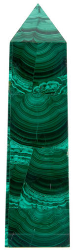 MALACHITE CARVED & ASSEMBLED OBELISK.