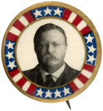 ROOSEVELT RARE 1912 BULL MOOSE PROGRESSIVE PARTY PORTRAIT BUTTON.