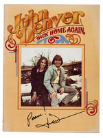 JOHN DENVER SIGNED "BACK HOME AGAIN" SONG FOLIO.