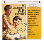 EVERLY BROTHERS SIGNED "THE GOLDEN HITS OF THE EVERLY BROTHERS" LP COVER.
