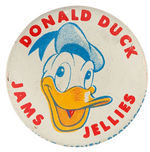 "DONALD DUCK JAMS JELLIES" RARE LITHO.