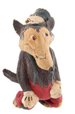 "THE BIG BAD WOLF" EXTREMELY RARE FIGURE WITH BOX BY SEIBERLING.