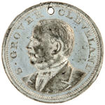 MATCHING CLEVELAND AND BLAINE PAIR OF 1884 CAMPAIGN TOKENS.