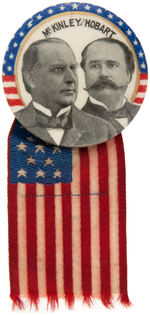 "McKINLEY AND HOBART" PAIR OF 1896 JUGATES.