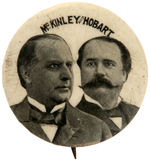 "McKINLEY AND HOBART" PAIR OF 1896 JUGATES.