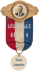 ROOSEVELT KENTUCKY VISIT AND SPEECH "ESCORT COMMITTEE" BADGE.