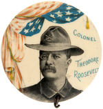 "COLONEL THEODORE ROOSEVELT" 1898 NEW YORK GOVERNOR BUTTON.