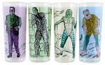 UNIVERSAL MONSTERS GLASS SET.