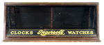 "INGERSOLL CLOCKS WATCHES" 1920s STORE DISPLAY CASE.
