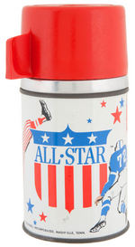 "ALL-STAR" VINYL LUNCHBOX WITH THERMOS.