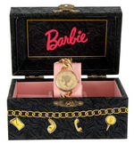 "CHARMING BARBIE" FOSSIL WATCH AND PROMOTIONAL MATERIALS.