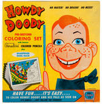 “HOWDY DOODY PRE-SKETCHED COLORING SET” LARGE VARIETY BOXED SET.