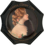 "DAKOTA CANDY CO." TIN SIGN.