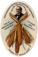 BRYAN AND CORN "AMERICA'S GREAT ESSENTIALS" OVAL BUTTON HAKE UNLISTED IN THIS 2-3/8" TALL SIZE.