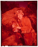 FESS PARKER AS DAVY CROCKETT DISNEY STUDIO LOT OF 12 TRANSPARENCIES.