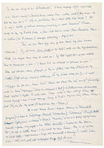 MAURICE SENDAK 1962 HANDWRITTEN LETTER TO JAN WAHL WITH MUCH PERSONAL CONTENT.