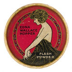 EDNA WALLACE HOPPER CELEBRITY ENDORSED POWDER CONTAINER PLUS "TANGEE" TINS.