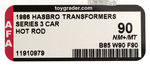 "TRANSFORMERS: AUTOBOT CAVALIER HOT ROD" AFA 90 NM+/MT.