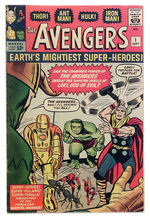 "AVENGERS" FIRST ISSUE COMIC BOOK.