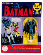 "OFFICIAL BATMAN BAT CHUTE" TOY ON CARD.