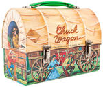 "CHUCK WAGON" DOMED METAL LUNCHBOX WITH THERMOS.