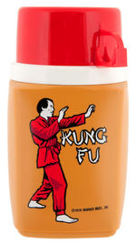 "KUNG FU" METAL LUNCHBOX WITH THERMOS.