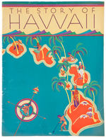 LARGE & IMPRESSIVE 1941 HAWAII PLASTER STATUE & TRAVEL BOOKLET.