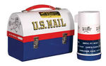 "U.S. MAIL" METAL DOMED LUNCHBOX AND THERMOS.