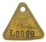 FORD "ROUGE" PLANT EMPLOYEE BADGE WITH MATCHING TOOL CHECKS.