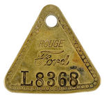 FORD "ROUGE" PLANT EMPLOYEE BADGE WITH MATCHING TOOL CHECKS.