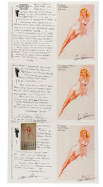 EARL MacPHERSON SIGNED AND REMARQUED “MARILYN MONROE” PRINTS,HANDWRITTEN CARDS, MORE.