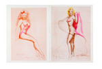 EARL MacPHERSON SIGNED AND REMARQUED “MARILYN MONROE” PRINTS,HANDWRITTEN CARDS, MORE.