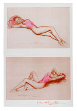 EARL MacPHERSON SIGNED AND REMARQUED “MARILYN MONROE” PRINTS,HANDWRITTEN CARDS, MORE.