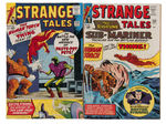 STRANGE TALES WITH HUMAN TORCH AND DR. STRANGE RUN OF 11 COMICS.