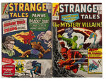 STRANGE TALES WITH HUMAN TORCH AND DR. STRANGE RUN OF 11 COMICS.